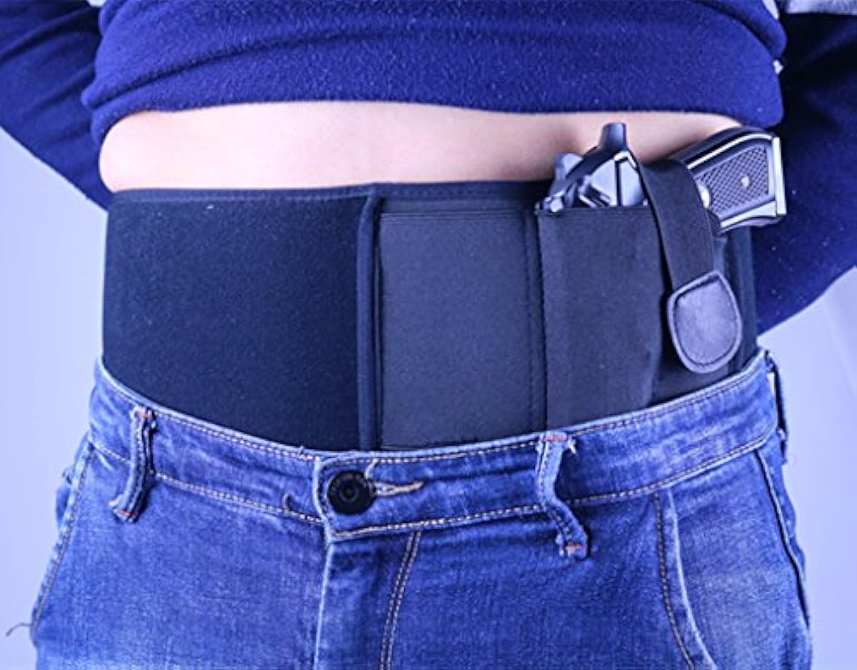 Belly Band Holster for Concealed Carry Gun Right Left Hand Draw Hide