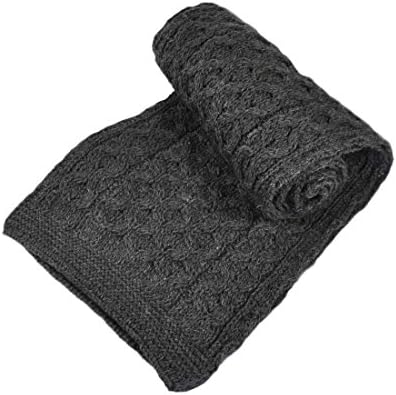 Aran CraftsMerino Wool Scarf, Charcoal