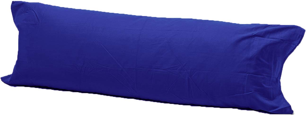 R&Z Long Bolster Pillow Case 100% Polycotton Blend PREGNANCY Maternity Orthopaedic Support Pillowcase (Royal, 6Ft)