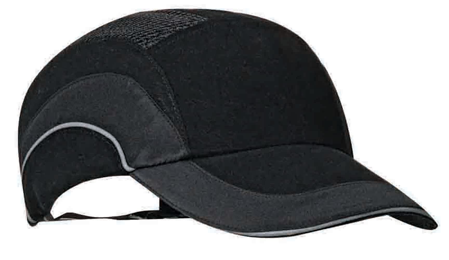 JSP HardcapA1+ Premium Baseball Style EN 812 Bump Cap with 7cm Long Peak EN 812 Bump Cap Black (ABR000-001-100)