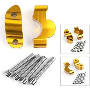 Topteng Riser 20mm Up w / bouten voor Su-to-ki GSX-S1000 & GSX-S1000F 2015-2018 goud