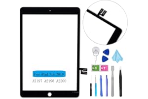 T Phael Black Touch Screen Digitizer Repair Kit for iPad 10.2" 2019 iPad 7 7th Gen A2197 A2198 A2200 (Without Home Button,not Include LCD) + Tools