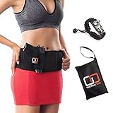 Tacticshub Belly Band Holster for Concealed Carry – Gun Holster for Women and Men that fits Glock, Smith Wesson, Ruger, and More - Waistband Holster for Pistols and Revolvers + Carry Bag