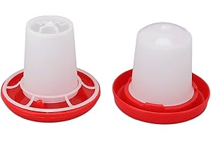 Chick Feeder and Waterer Kit, Automatic Poultry Water Dispenser and Feeder with Detachable Design for Stability, Chick Water 