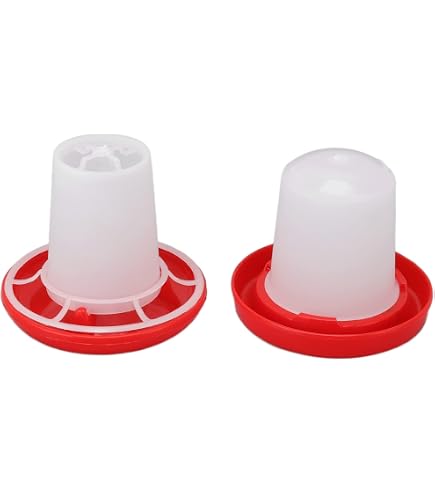 Lot de 4 Mangeoire en plastique pour poules Grille large 100x12x13 cm Mangeoire pour poussins du 1er âge