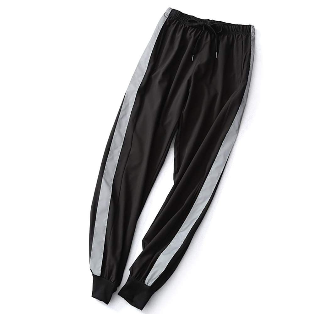 newlashua Women\'s Jogger Pants Light Weight Outdoor Workout Running Pants L Black