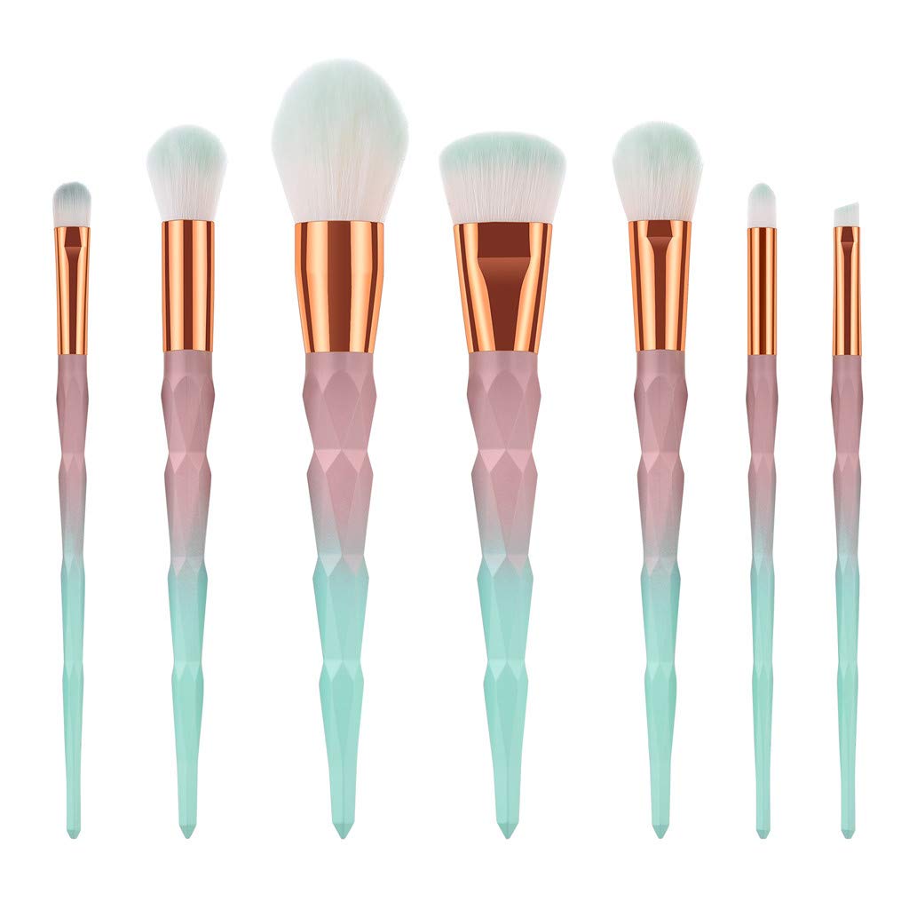 Newkly Makeup Brush Set Blush Eye Face Liquid Powder Cream Cosmetics Brushes Kit-7Pcs/Set
