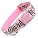 Pink Plaid Furberry Plaid Dog Collar, Large (1" Wide, Fits Necks 12.5" to 20")
