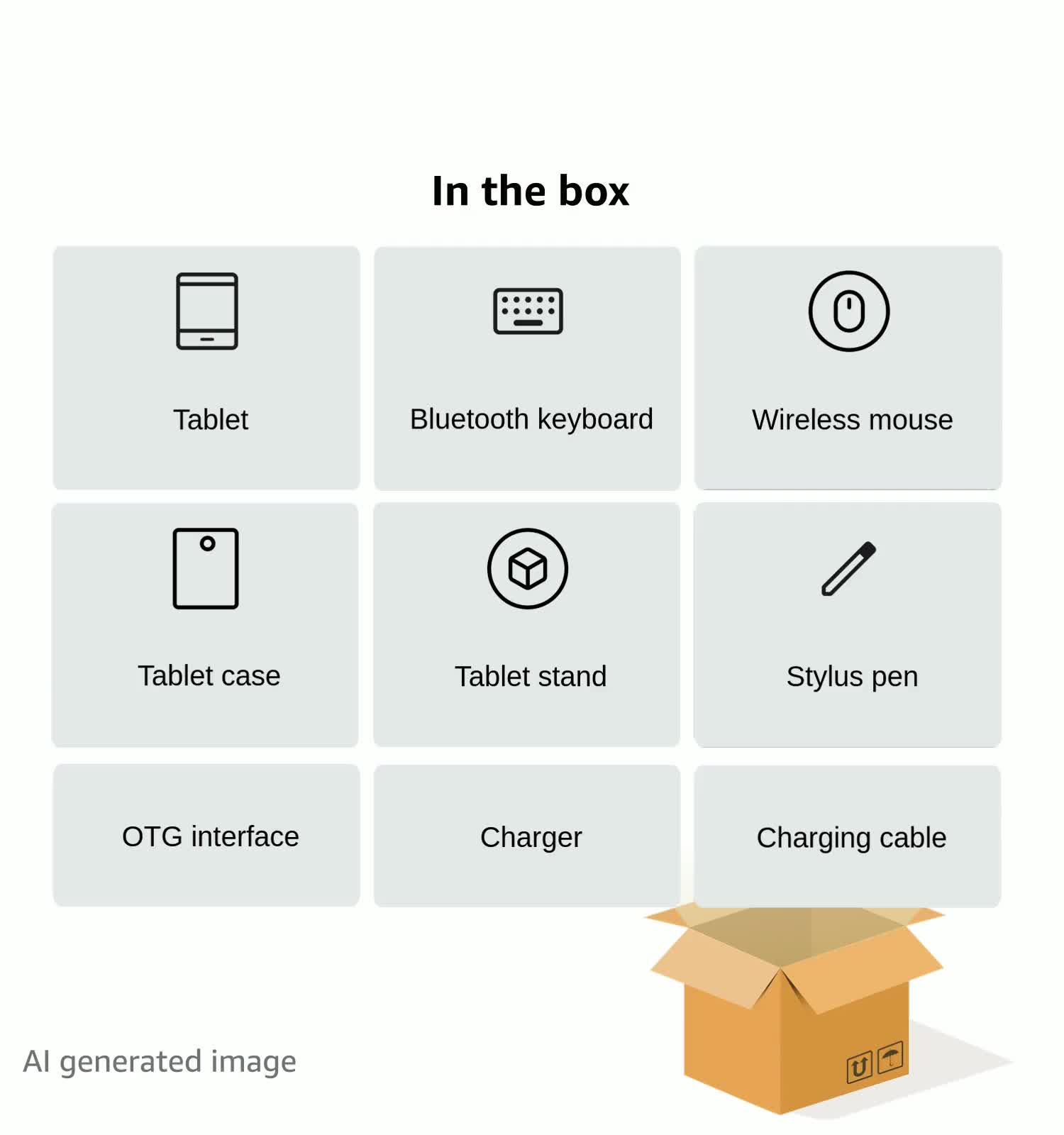 2025 Latest Tablet, 10 Inches, 12GB RAM + 128GB ROM (1TB TF) with Case, Pen, Keyboard and Mouse, Octa-Core, 1280 x 800 HD, 6000 mAh (with NTC), Widevine L1, 8MP + 5MP, 2.4G + 5G WiFi, GPS