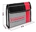 Fire Resistant Cash Box Document Bag 9 x 6 x 1.5 Heavy Duty Fiberglass - Retardant Thread - Fireproof Bag/Bank File/Important Document Holder - Retardant Envelope Heat Protection