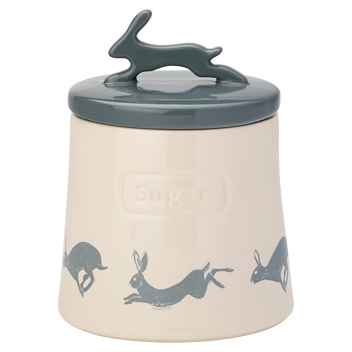 Artisan Hare Stoneware Sugar Canister