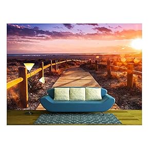 Sunset Beach Near Almeria. Cabo De Gata Nijar Natural Park, AlmeríA. Spain. Andalusia - Removable Wall Mural | Self-Adhesive Large Wallpaper - 66x96 inches