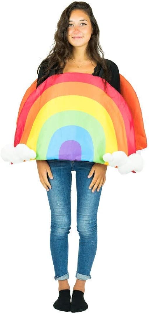 Bodysocks Adult Rainbow Fancy Dress Costume