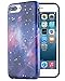 Dimaka Case for iPhone 7 Plus, Cute Bling Cosmic Starry Sky Case for Girls, Dual Layer Covers Sturdy Drop Proof Protective Bumper for iPhone 8 Plus
