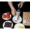iNeibo Kitchen Cheese Grater & Lemon Zester - Sharp 18/8 Stainless Steel Blade - Ergonomic TPR Handle - Easy to Grate Or…