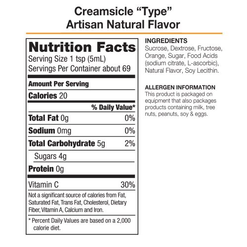 1 Amoretti+Natural+Artisan+Flavor+Creamsicle
