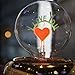 DarkSteve - I Love You Decorative Light Bulb - Edison Light Bulb, Antique Vintage Style Light, G80 Size, E26 Base, Non-Dimmable (3w/110v)