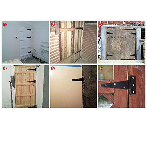 TamBee TStrap Hinges Light Duty Barn Door Hinges Shed Door Hinges Rustic Hinges Gate Strap