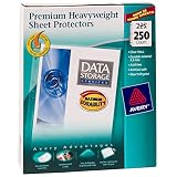 Avery Premium Heavyweight Diamond Clear Sheet Protectors, 8.5" x 11", Acid-Free, Easy Load, 250ct (76006)