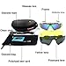 YUNYILAN Polarized Cycling glasses for Men UV400 Protection Sports Sunglasses With 3 Interchangeable Lenses for Cycling, Baseball,Fishing, Ski Running,Golf
