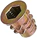 E-Z Lok Threaded Insert, Zinc, Hex-Flanged, M6-1.0 Internal Threads, 13mm Length (Pack of 50)