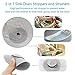 URSMART Multi-Function Drain Stopper and Drain Hair Catcher,Silicone Bathtub Drain Cover and Strainer Protector for Floor, Laundry, Kitchen and Bathroom 4 Inches (3 Pack)