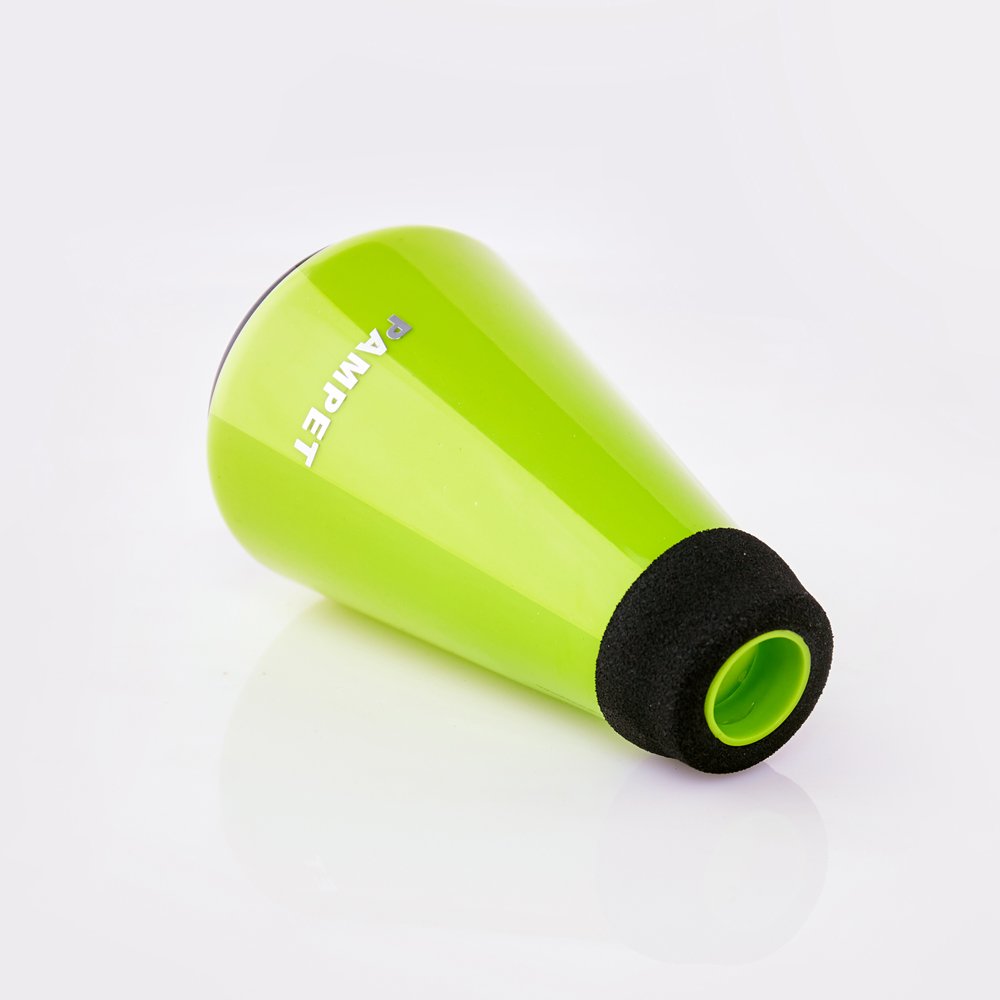 PAMPET Lightweight Plastic Practice Trumpet Mute Silencer Straight Mute For Trumpet (Green