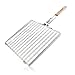 GrillPackz BBQ Grill Basket – Portable Stainless-Steel BBQ Grilling Basket – Non-Stick Foldable Grill Basket for Barbequing Meat, Fish, Vegetables, More – 13 x 12 Inches with Foldable Wooden Handle