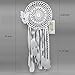 Ricdecor Dream Catcher Handmade Traditional White Feather Dream Catcher Wall Hanging car Hanging Decoration Ornament Dia 8.2