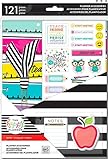 Create 365 Classic Happy Planner Teacher Accessory Pack, 121 Pieces, Teacher Planner Accessories