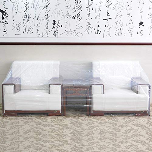 TopSoon-Plastic-Couch-Cover-for-Storage-Dust-Proof-Plastic-Sofa-Cover-Waterproof-Patio-Furniture-Cover-134-Inch-Wide-by-46-Inch-Height