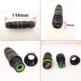 CESFONJER Outdoor IP68 3-Way Junction Box M25 Cable Connector 6-11mm (2 PCS) view 3