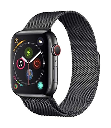 Apple Watch Series (GPS Cellular, 44mm) Space Black Stainless Steel  Case with Space Black Milanese Loop in Oman Whizz Smart Watches