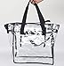PUSTOR Clear tote bag stadium approved Compliant Clear CrossBody Messenger Shoulder Bag By