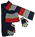 N'Ice Caps Kids Adults Hat Scarf Glove Winter 3 Piece Knit Accessory Set Touchscreen