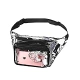 Transparent Waist Fanny Pack Clear Purse Security Stadium Pockets Adjustable Strap