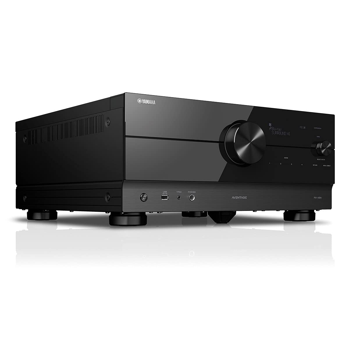 Yamaha RX-A8A AVENTAGE 11.2-Channel AV Receiver - 8K and 4K/120, eARC, Dolby Atmos, DTS:X, Auro-3D, Surround:AI, Wi-Fi, Bluetooth, MusicCast