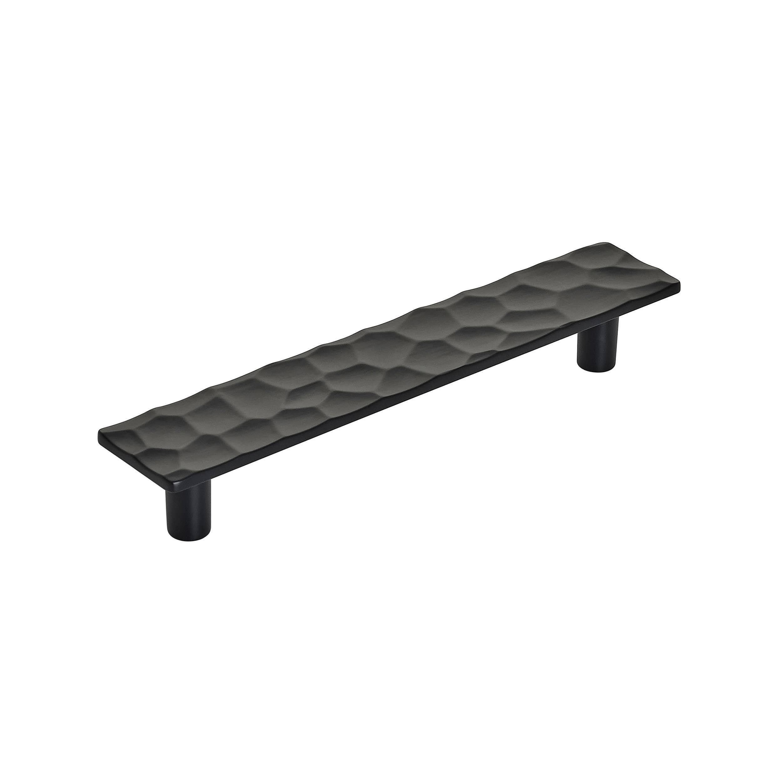 Photo 1 of Amerock | Cabinet Pull | Matte Black | 5-1/16 inch (128 mm) Center to Center | Kamari | 1 Pack | Drawer Pull | Drawer Handle | Cabinet Hardware