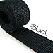 5 Yard Cotton Webbing - 1 1/4" Medium Heavy Weight - Black