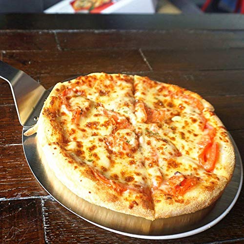 Pizza Tools - Nocm Stainless Steel Round Peel 25.5cm Baking Shovel Paddle Cake Lifter Transfer Tray Bread Pie - Lifter Cake Transfer Shovel Bakeware Tools Tray