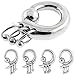 MoDTanOiz Ear weight Steel Ball Closure Dangle Captive Bead Ring 100% Guaranteed of The meterials Available size 8g (3mm) to 1/2