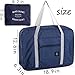 hopesport Travel Bag with High Capacity Foldable Storage Duffle Bag for Men Women (Navy)