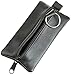 Shvigel Key Holder - 100% Genuine Leather - Keys Chain Case - Handmade Key Ring Holder (Black)