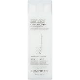 GIOVANNI Smooth As Silk Deeper Moisture Conditioner, Calms Frizz, 8.5 fl oz | Adds Moisture, Detangles, Wash &amp; Go, Co Wash, Natural Botanical Ingredients, Color Safe, Sulfate Free, Apple &amp; Aloe