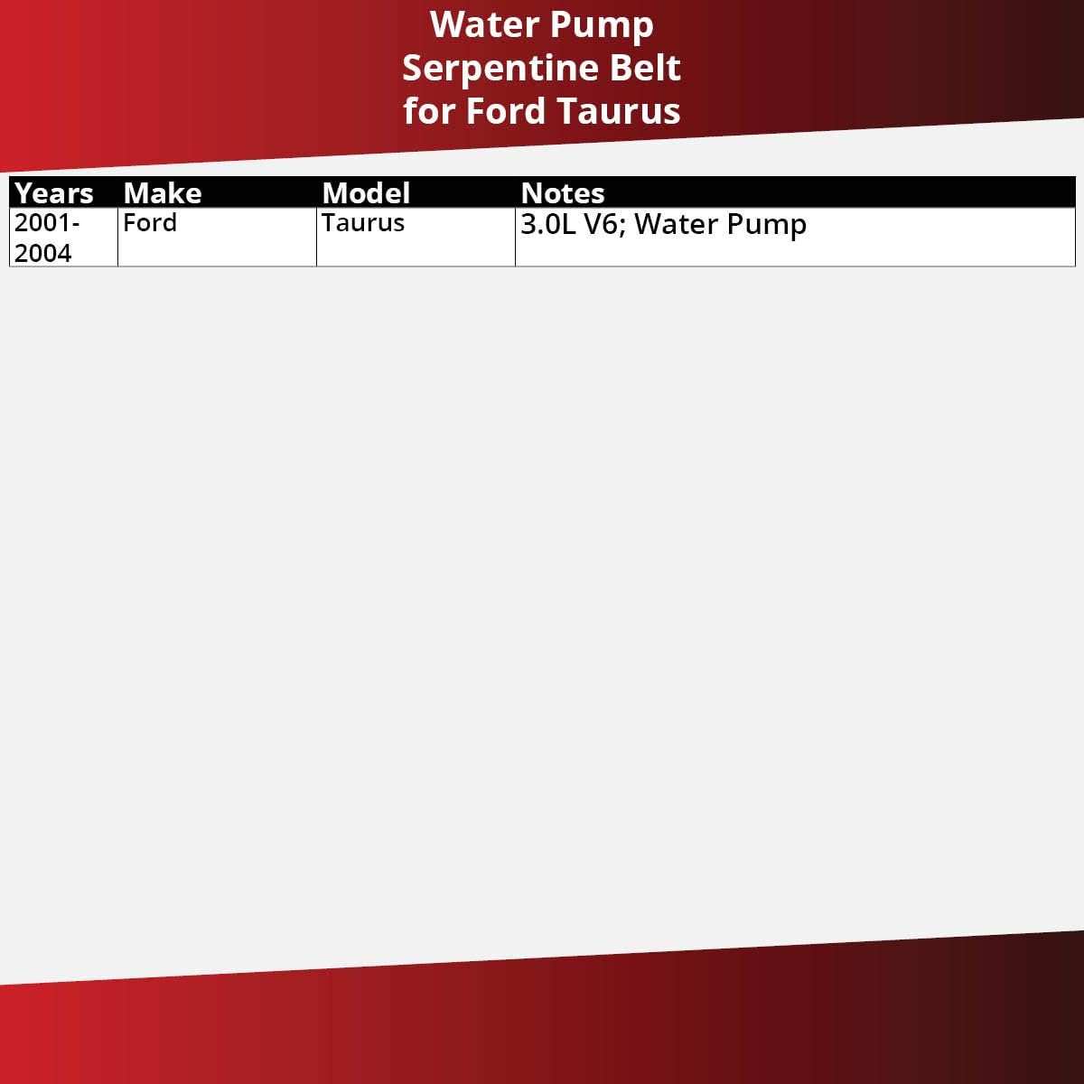 Amazon Com Dayco Serpentine Belt For 2001 2004 Ford Taurus