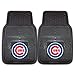 FANMATS unisex adult Heavy Duty Set - Pieces Chicago Cubs Vinyl Car Mats 17 x27 PK2, Team Color, One Size US