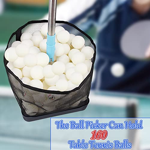 Frjjthchy Adjustable Table Tennis Ball Picker Portable Ball Collector