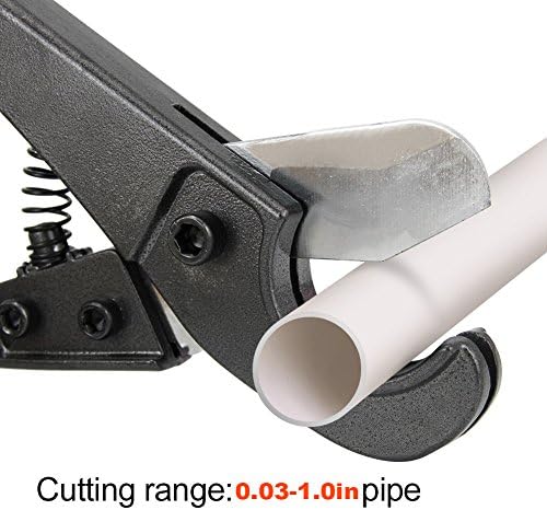 CABLEGIA PVC Pipe Cutters,Htianc Pipe and Tube Cutter One-hand Fast Pipe Cutting Tool with Ratchet Drive for Cutting PVC, and PPR Pipe, Perfect for Plumbers (Fast CABLEGIA PVC cutter)