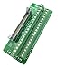 Sysly IDC40 2x20 Pins Male Header Breakout Board Terminal Block Connector with Simple DIN Rail Mounting feet