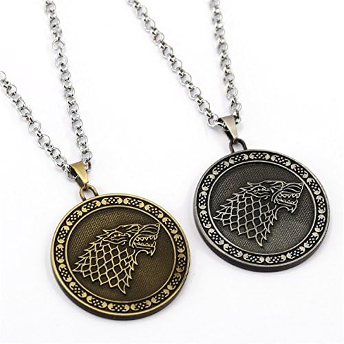 Urartu Creative GOT Stark song of ice and fire stylish stainless steel pendant necklace by (silver)
